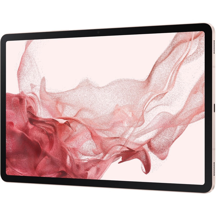 Samsung Galaxy Tab S8 SM-X700 Tablet - 11" - Octa-core (Cortex X2 Single-core (1 Core) 3 GHz + Cortex A710 Triple-core (3 Core) 2.50 GHz + Cortex A510 Quad-core (4 Core) 1.80 GHz) - 8 GB RAM - 128 GB Storage - Pink Gold SM-X700NIDAXAC