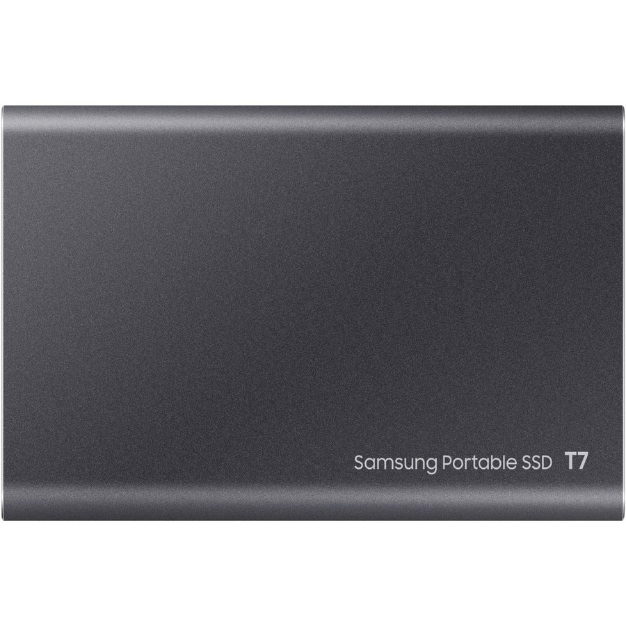 Samsung T7 MU-PC500T/AM 500 GB Portable Solid State Drive - External - PCI Express NVMe - Titan Gray MU-PC500T/AM