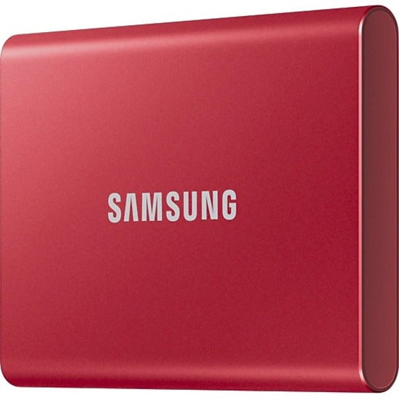 Disque SSD portable Samsung T7 MU-PC2T0R/AM 2 To - Externe - PCI Express NVMe - Rouge métallisé MU-PC2T0R/AM