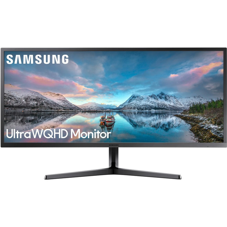 Moniteur LCD LED Samsung S34J552WQN 34,1" UW-QHD - 21:9 - Gris bleu foncé LS34J552WQNXZA