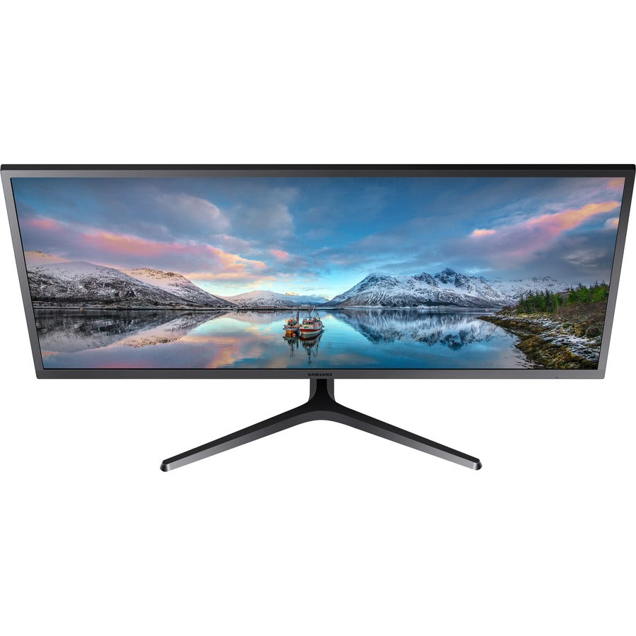 Moniteur LCD LED Samsung S34J552WQN 34,1" UW-QHD - 21:9 - Gris bleu foncé LS34J552WQNXZA