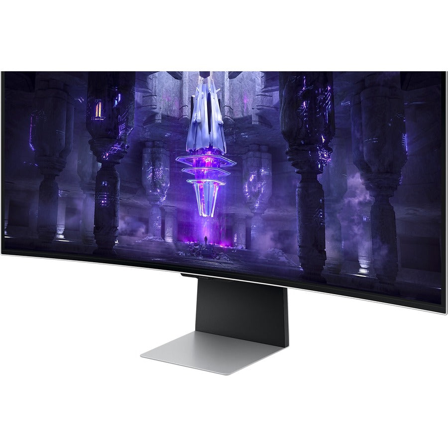 Moniteur OLED de jeu à écran incurvé UW-QHD de 34 po Samsung Odyssey G8 S34BG850SN - 21:9 - Argent LS34BG850SNXZA