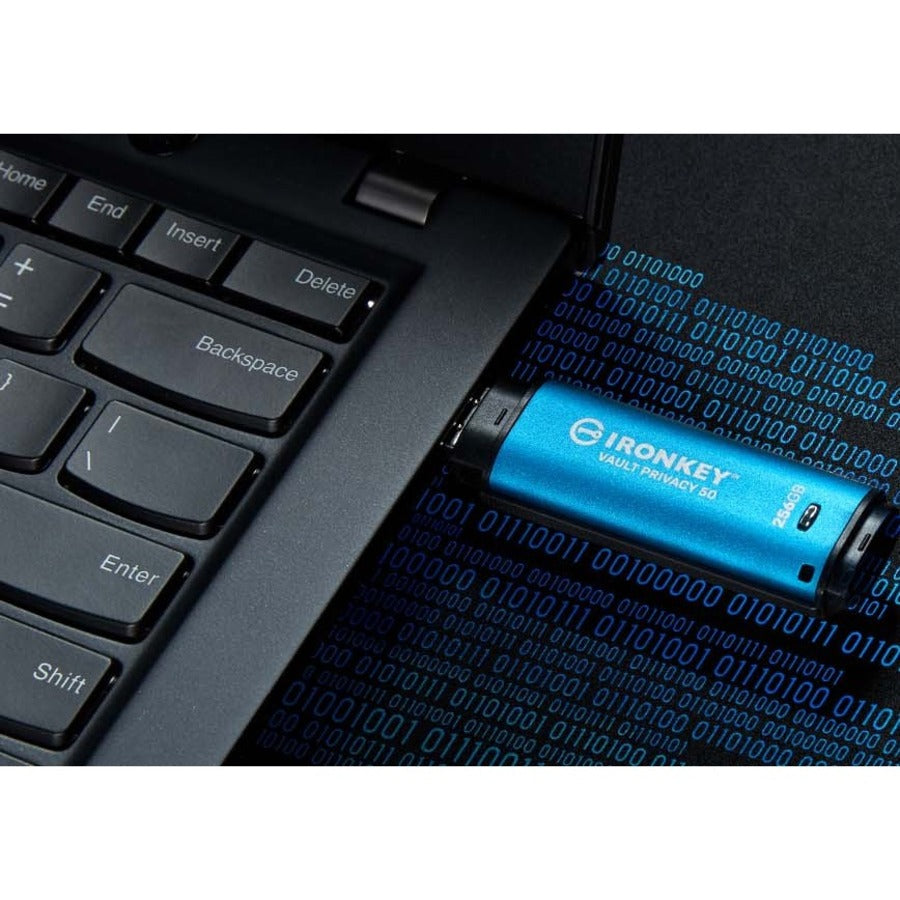 Clé USB 3.2 (Gen 1) Type C Kingston Vault Privacy 50 Series 256 Go IKVP50C/256 Go