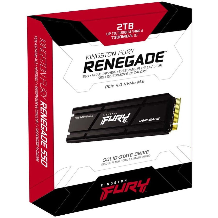 Kingston FURY Renegade 2 TB Solid State Drive - M.2 2280 Internal - PCI Express NVMe (PCI Express NVMe 4.0 x4) SFYRDK/2000G