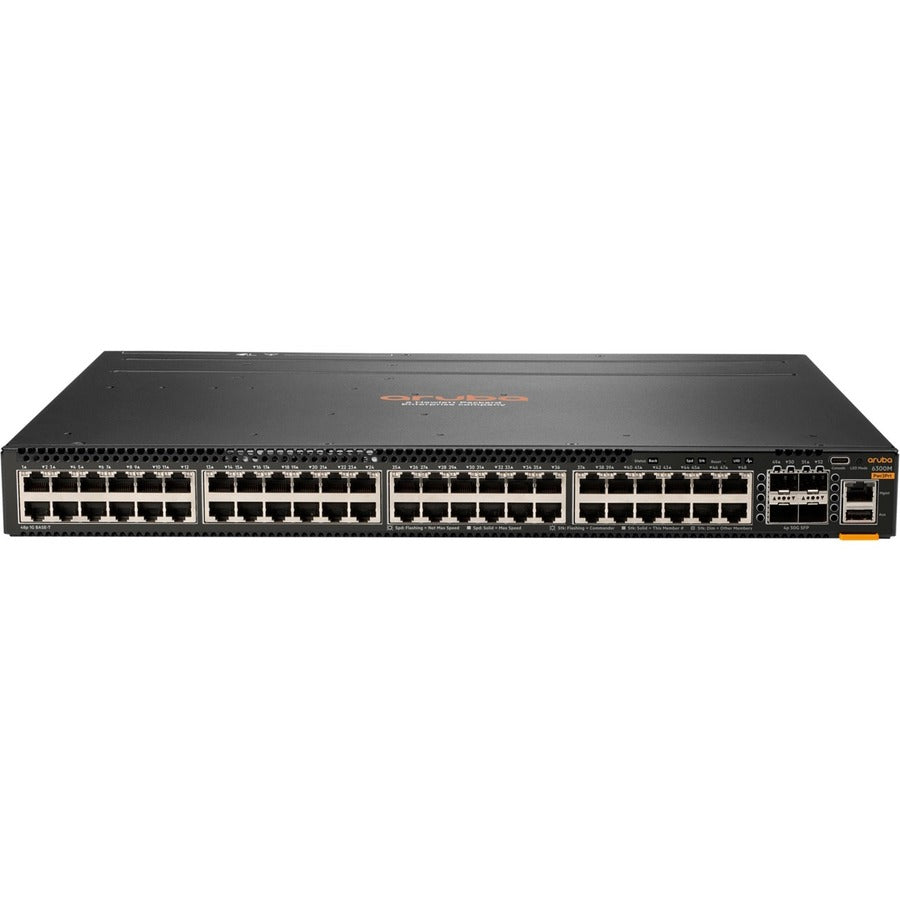 Aruba 6300M 48-port 1GbE and 4-port SFP56 Power-to-Port 2 Fan Trays 1 PSU Bundle JL762A#B2B