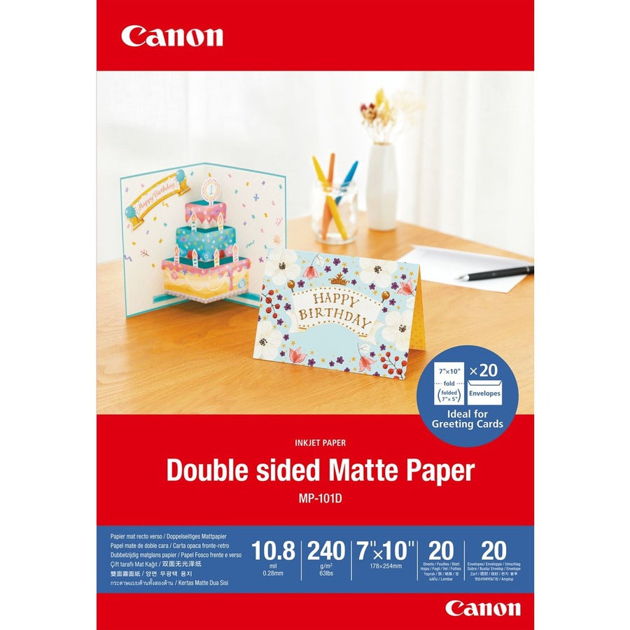 Papier photo mat double face Canon 7x10 4076C006