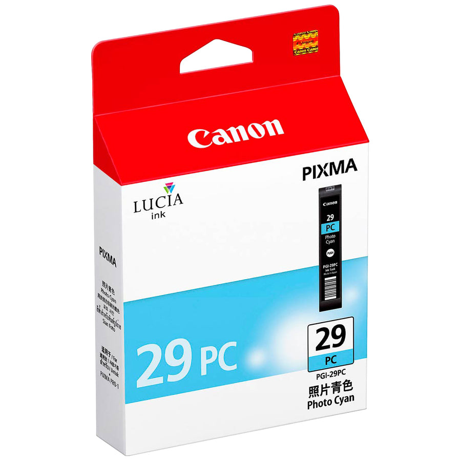 Canon LUCIA PGI-29PC Original Inkjet Ink Cartridge - Photo Cyan - 1 Pack 4876b002