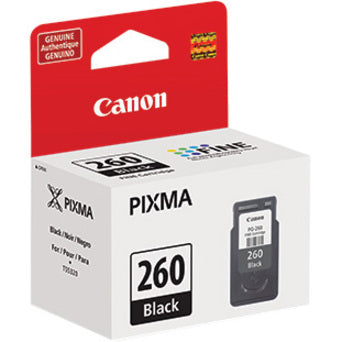 Canon PG-260 Original Inkjet Ink Cartridge - Black - 1 Pack 3707C001