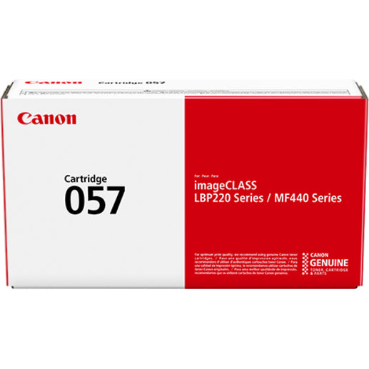 Canon 057 Original Laser Toner Cartridge - Black - 1 Pack 3009C001