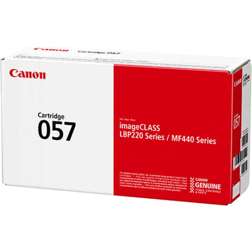 Canon 057 Original Laser Toner Cartridge - Black - 1 Pack 3009C001