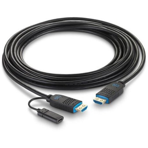 Câble à fibres optiques actif HDMI haute vitesse série Performance C2G 250 pieds plénum 4K C2G41490