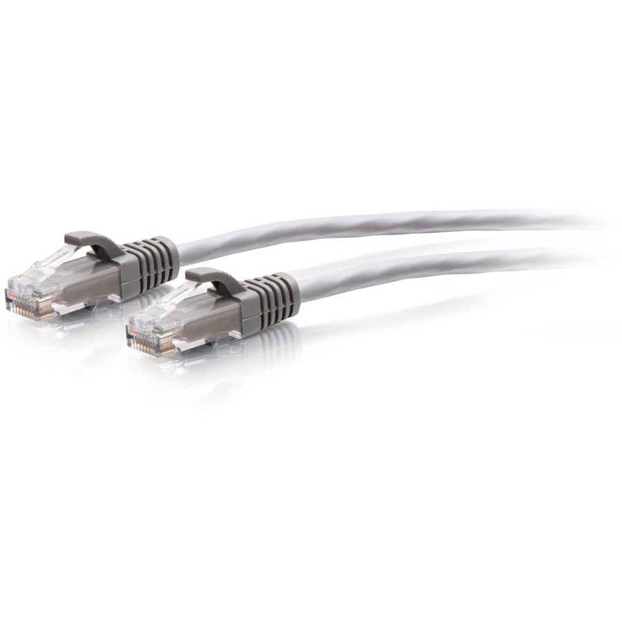 C2G Câble de brassage Ethernet mince Cat6a non blindé (UTP) de 25 pieds - Gris C2G30124