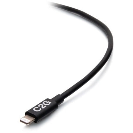 Câble de synchronisation et de chargement C2G 6 pieds USB-C mâle vers Lightning mâle - Noir C2G54556