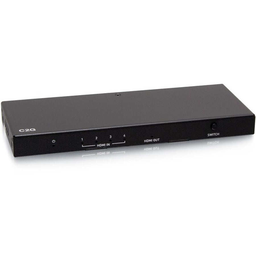 Commutateur HDMI 4 ports C2G - Boîtier de commutation vidéo HDMI 4K C2G41604