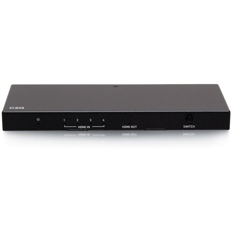 Commutateur HDMI 4 ports C2G - Boîtier de commutation vidéo HDMI 4K C2G41604