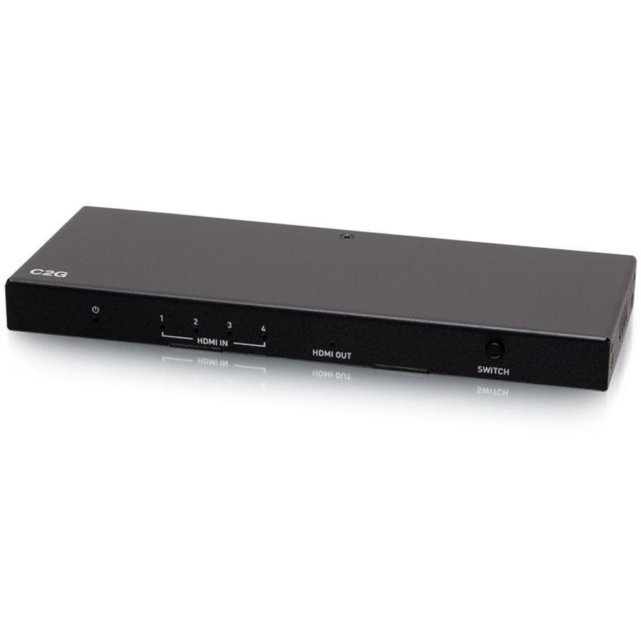 Commutateur HDMI 4 ports C2G - Boîtier de commutation vidéo HDMI 4K C2G41604