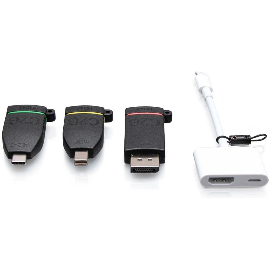 Bague adaptateur HDMI C2G avec Mini DP, DisplayPort, USB-C et Lightning C2G29890