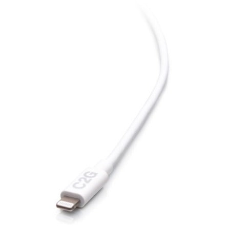 Câble de synchronisation et de chargement C2G 10 pieds USB-C mâle vers Lightning mâle - Blanc C2G54560