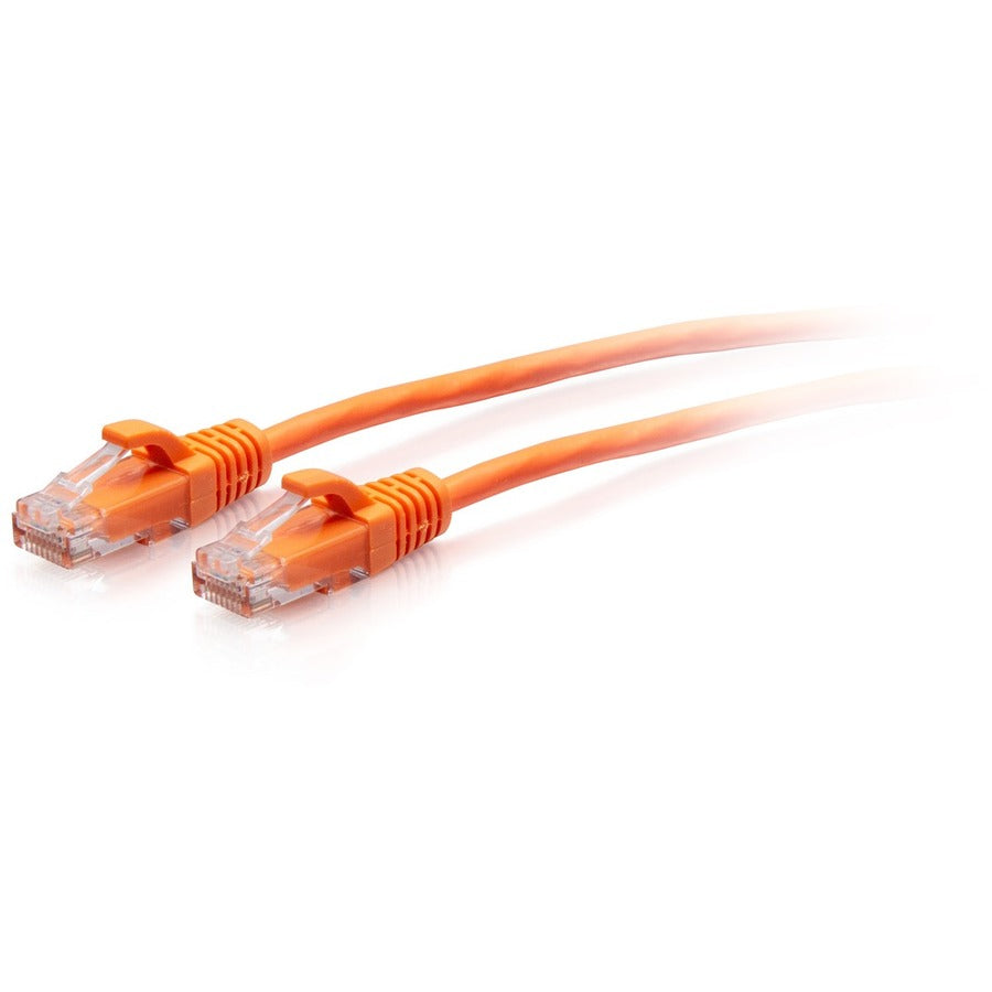 C2G 7ft Cat6a Snagless Unshielded (UTP) Slim Ethernet Patch Cable - Orange C2G30177