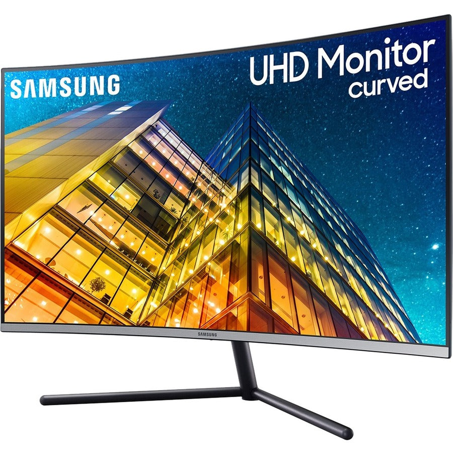 Samsung U32R590CWN 32" 4K UHD Curved Screen LCD Monitor - 16:9 - Dark Blue Gray LU32R590CWNXZA