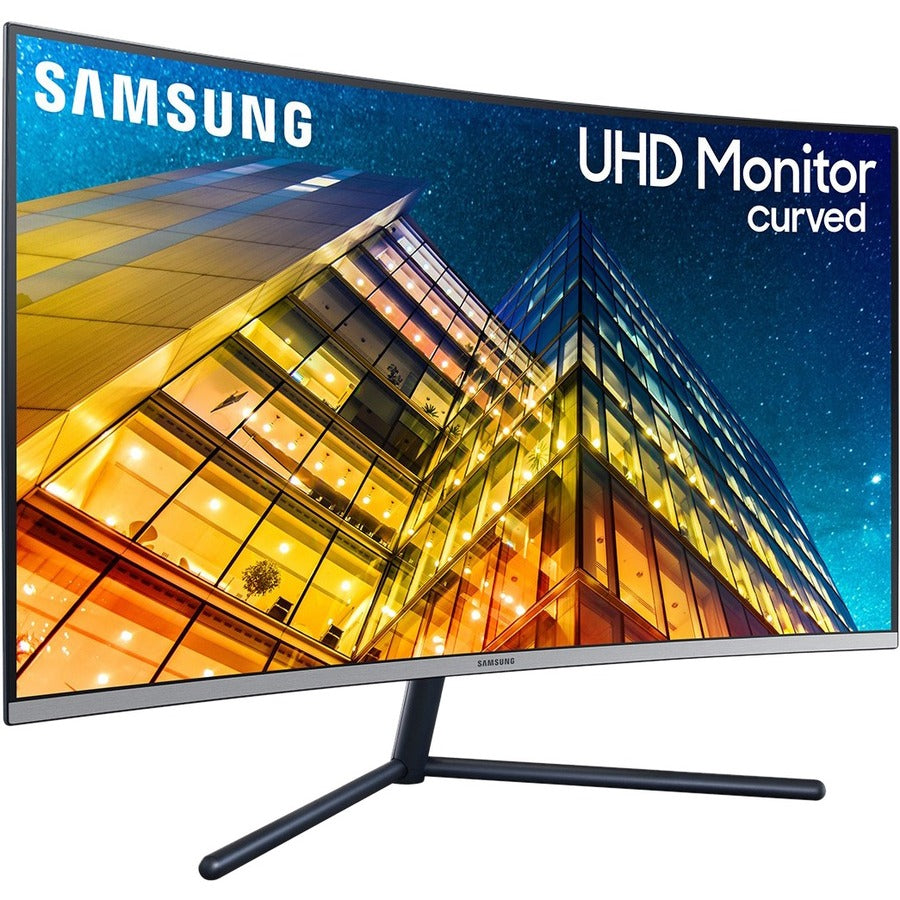 Samsung U32R590CWN 32" 4K UHD Curved Screen LCD Monitor - 16:9 - Dark Blue Gray LU32R590CWNXZA