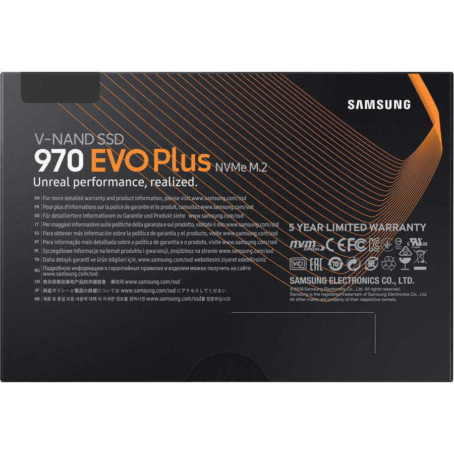 Samsung 970 EVO Plus 2 TB Solid State Drive - M.2 2280 Internal - PCI Express (PCI Express 3.0 x4) MZ-V7S2T0B/AM