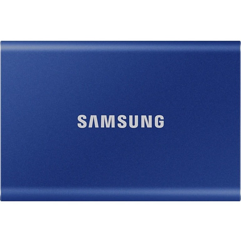 Samsung T7 MU-PC500H/AM 500 GB Portable Solid State Drive - External - PCI Express NVMe - Indigo Blue MU-PC500H/AM