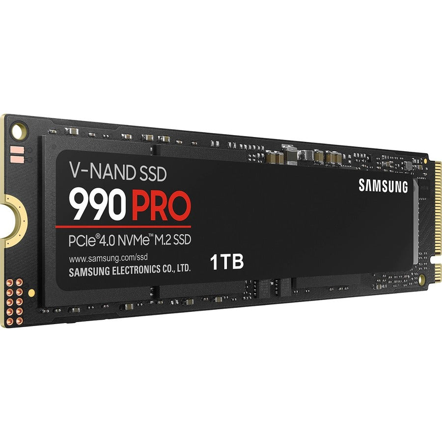 Samsung 990 PRO 1 TB Solid State Drive - M.2 2280 Internal - PCI Express NVMe (PCI Express NVMe 4.0 x4) MZ-V9P1T0B/AM
