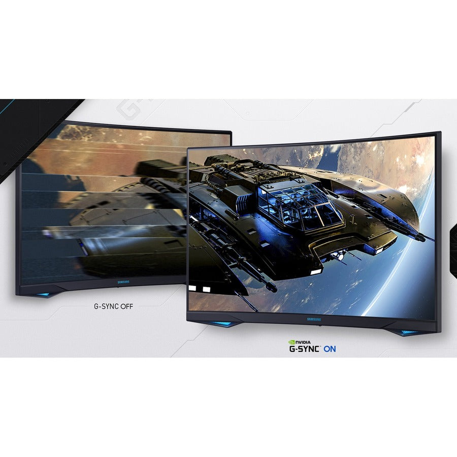 Samsung Odyssey G7 C27G75TQSN 26.9" WQHD Curved Screen Quantum Dot LED Gaming LCD Monitor - 16:9 - Black LC27G75TQSNXZA