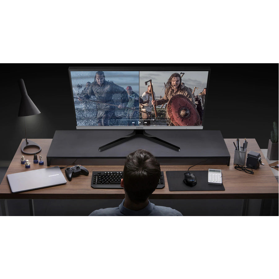 Moniteur LCD Full HD Samsung Essential S24R35AFHN 23,8" - 16:9 - Noir, Gris Bleu foncé LS24R35AFHNXZA