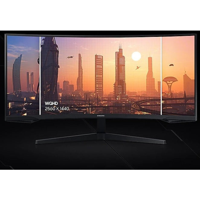 Samsung Odyssey G5 C34G55TWWN 34" UW-QHD Curved Screen LED Gaming LCD Monitor - 21:9 - Black LC34G55TWWNXZA