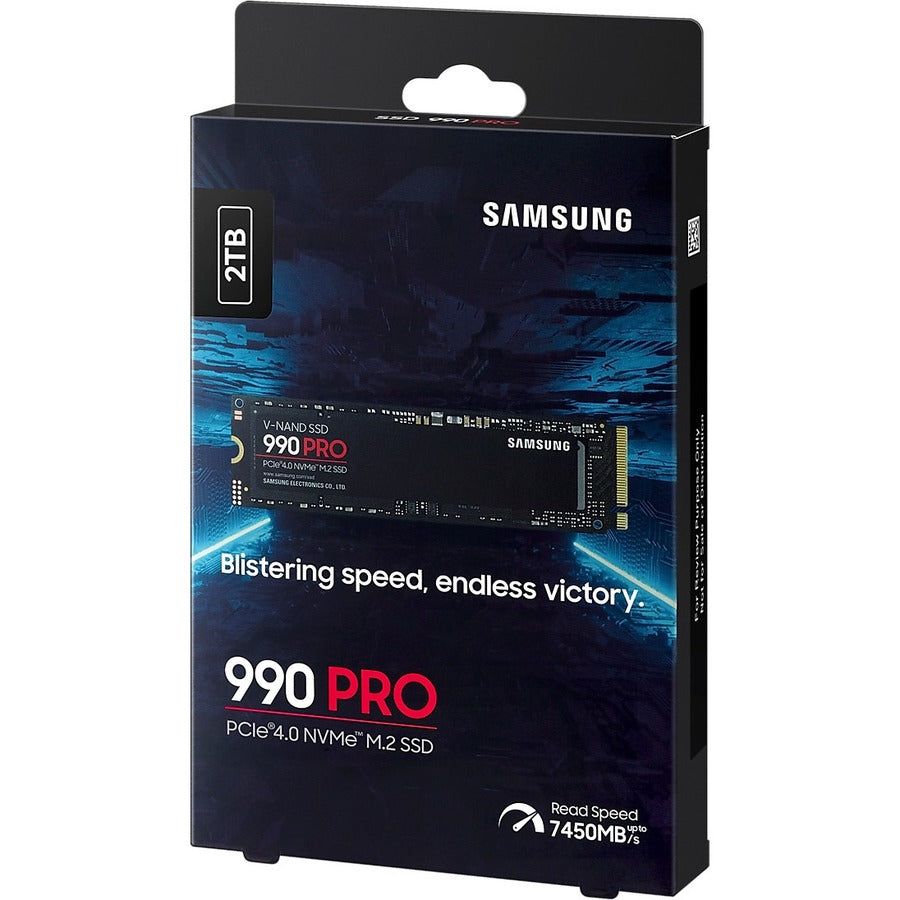 Disque SSD Samsung 990 PRO MZ-V9P2T0B/AM 2 To - M.2 2280 interne - PCI Express NVMe (PCI Express NVMe 4.0 x4) MZ-V9P2T0B/AM