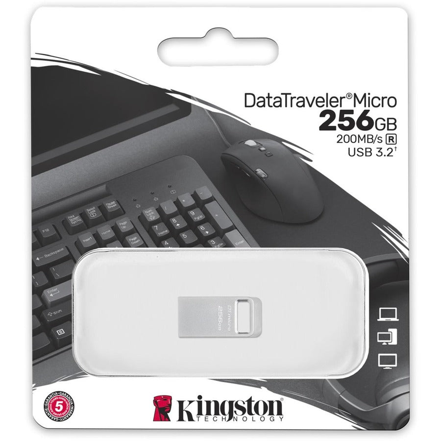 Kingston DataTraveler Micro USB Flash Drive DTMC3G2/256GB