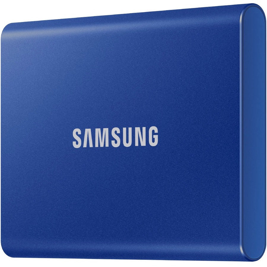 Disque SSD portable Samsung T7 MU-PC2T0R/WW 1 To - Externe - PCI Express NVMe - Bleu indigo MU-PC1T0H/AM