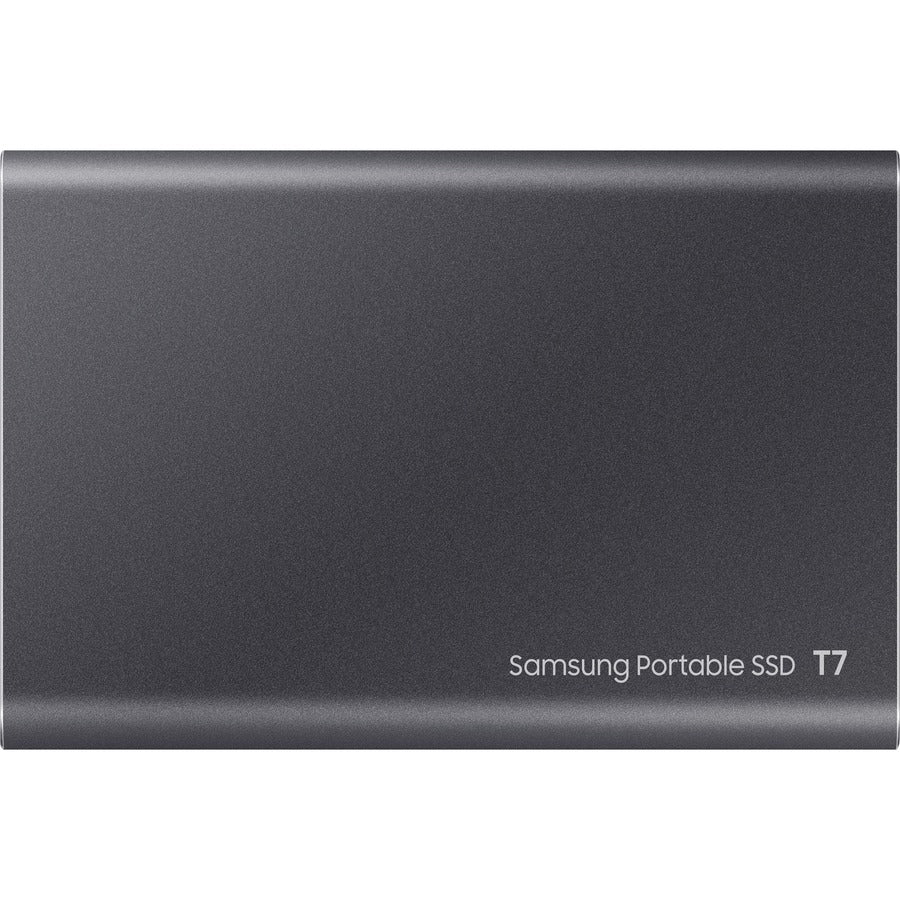 Disque SSD portable Samsung T7 MU-PC2T0T/AM 2 To - Externe - PCI Express NVMe - Gris Titane MU-PC2T0T/AM