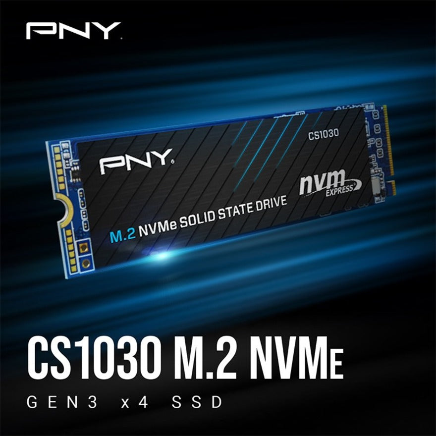 PNY CS1030 1 TB Solid State Drive - M.2 2280 Internal - PCI Express NVMe (PCI Express NVMe 3.0 x4) M280CS1030-1TB-RB