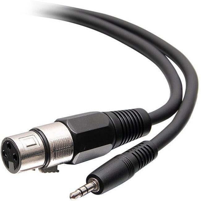 C2G 1.5ft / 18in 3-Pin XLR to TRS 1/8" 3.5mm AUX Audio Cable - M/F C2G41468