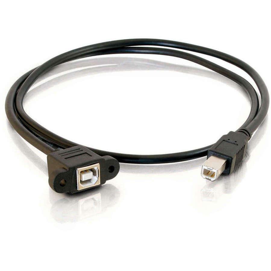 C2G USB 2.0 Panel Mount Cable 28073