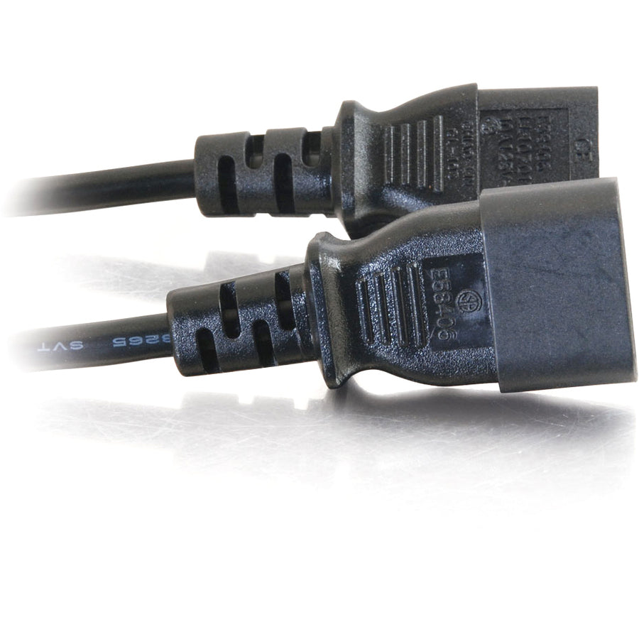 Rallonge d'alimentation pour ordinateur C2G 12 pieds 18 AWG (IEC320C14 à IEC320C13) 53407