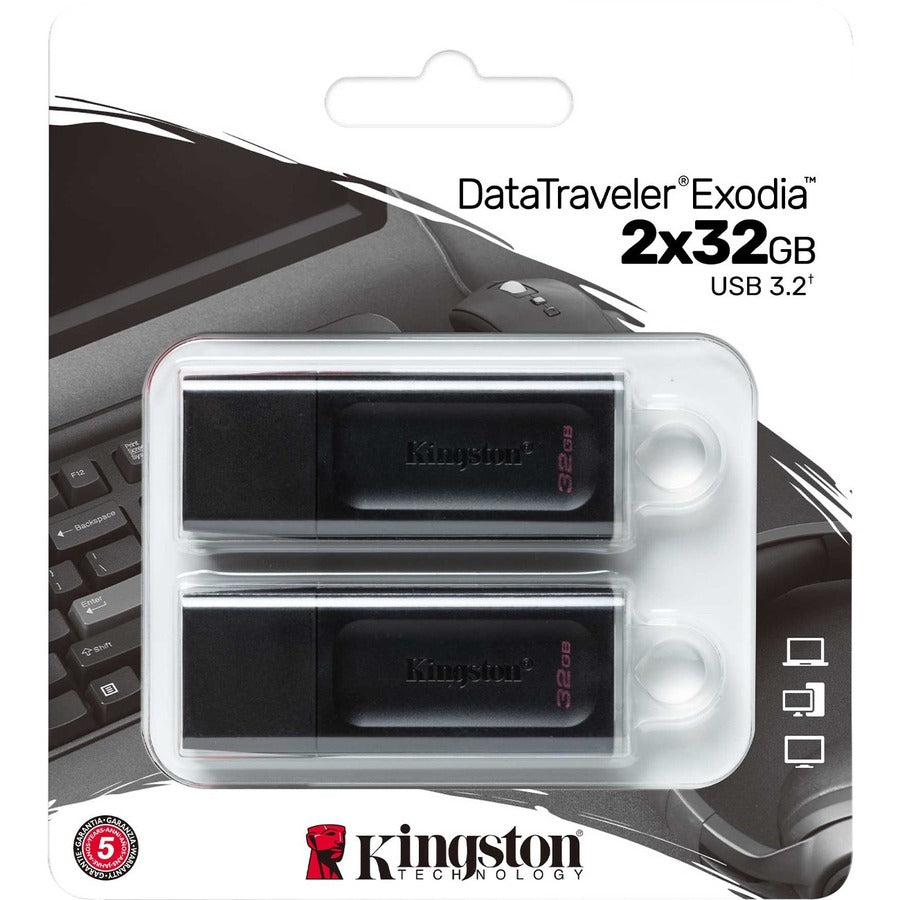 Kingston DataTraveler Exodia 32GB USB 3.2 (Gen 1) Flash Drive DTX/32GB-2P