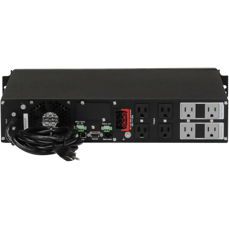 Eaton 9PX Lithium-Ion UPS 1500VA 1350W 120V 2U Rack/Tower UPS Network Card Optional 9PX1500RT-L