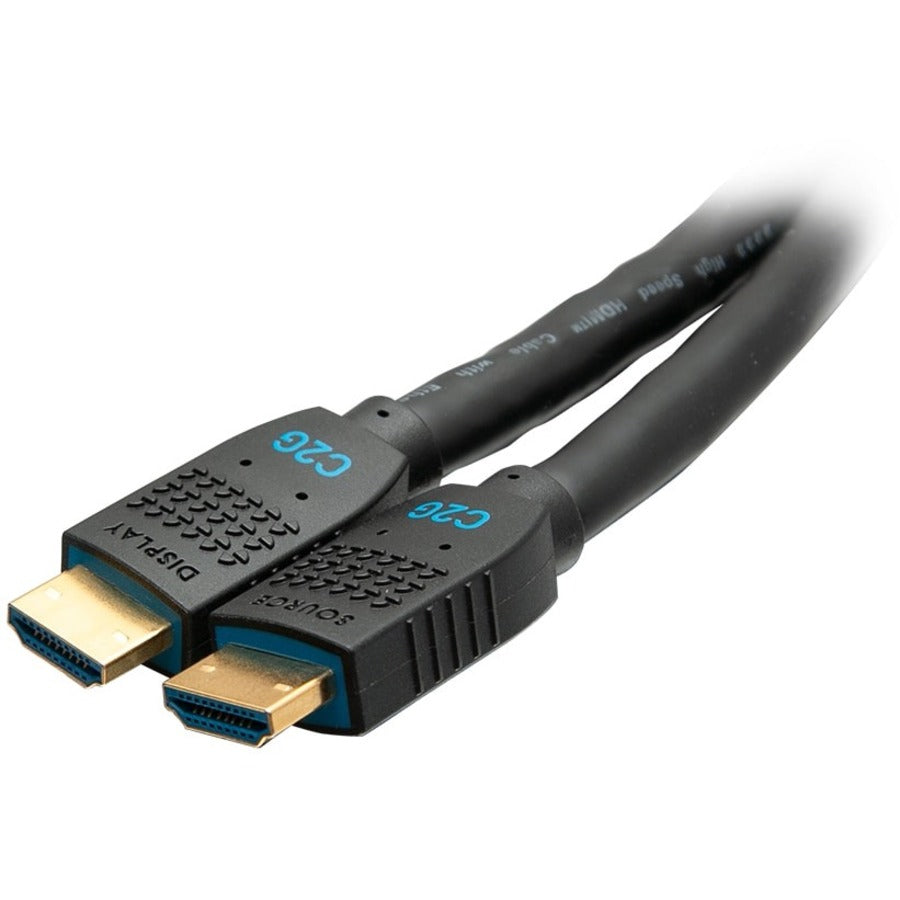 C2G Câble HDMI actif 4K ultra flexible de 20 pieds, préhension 4K 60 Hz - Encastré M/M C2G10381