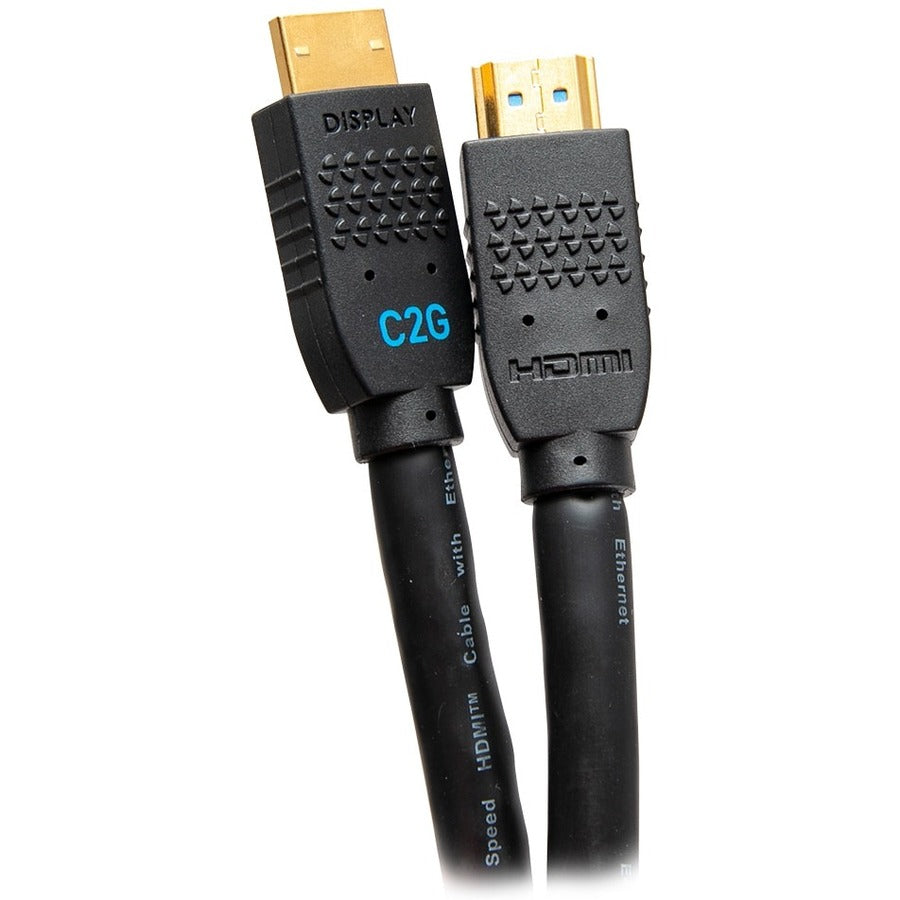 C2G Câble HDMI actif 4K ultra flexible de 20 pieds, préhension 4K 60 Hz - Encastré M/M C2G10381