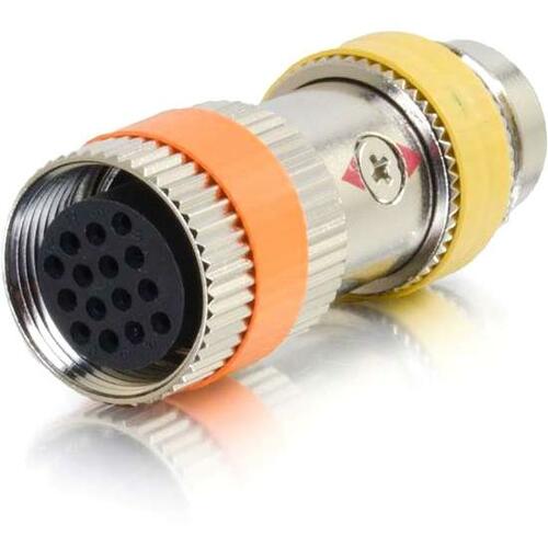 C2G RapidRun PC (Yellow) Runner to Multi-format (Orange) 15-pin Din Adapter 60069