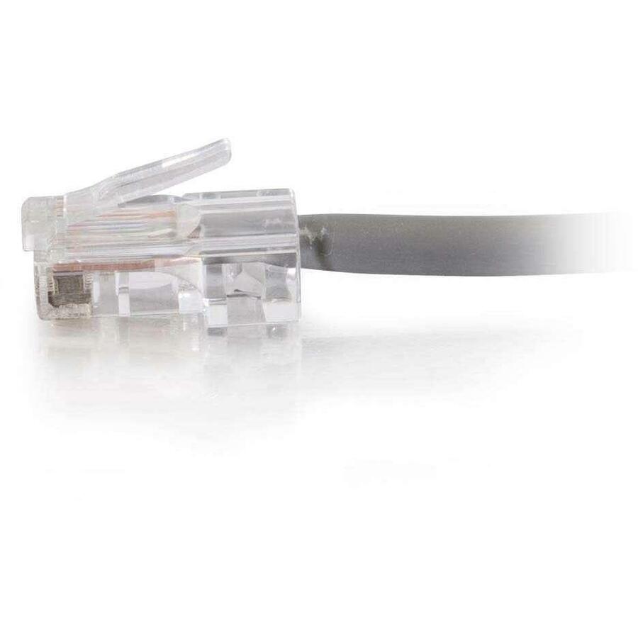 C2G 50 ft Cat5e Non Booted Plenum UTP Unshielded Network Patch Cable - Gray 15235