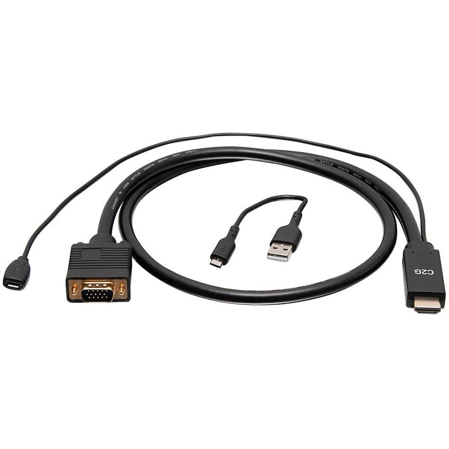 C2G 10ft HDMI to VGA Adapter Cable - Active HDMI to VGA Cable C2G41473
