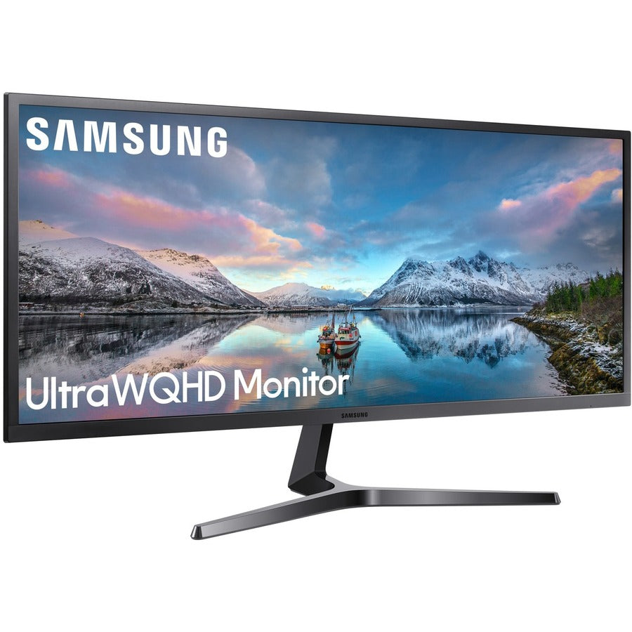 Moniteur LCD Samsung S34J550WQN 34,1" UW-QHD - 21:9 - Gris bleu foncé, noir LS34J550WQNXZA