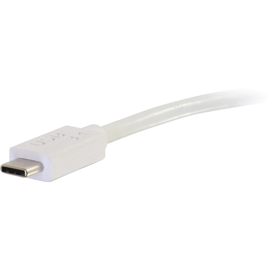 Adaptateur audio/vidéo C2G USB 3.1 USB C vers HDMI 4K 30 Hz - Blanc TAA 29475