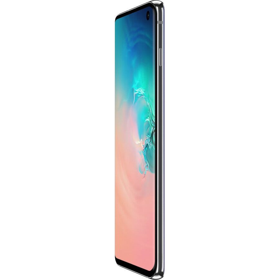 Smartphone Samsung Galaxy S10 SM-G973W 128 Go - 6,1" Dynamique AMOLED QHD+ 3040 x 1440 - Blanc Prisme SM-G973WZWAXAC