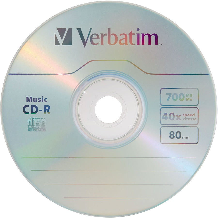 Verbatim 96155 CD Recordable Media - CD-R - 40x - 700 MB - 25 Pack Spindle 96155